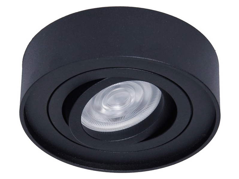 Oprawa podtynkowa Nusa aluminiowa 9,6 cm czarna