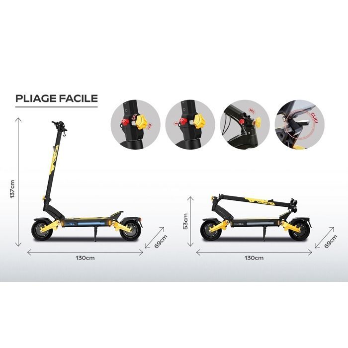 Urbanglide 1000GT 2x2 Electric Scooter - 23.4Ah/52V