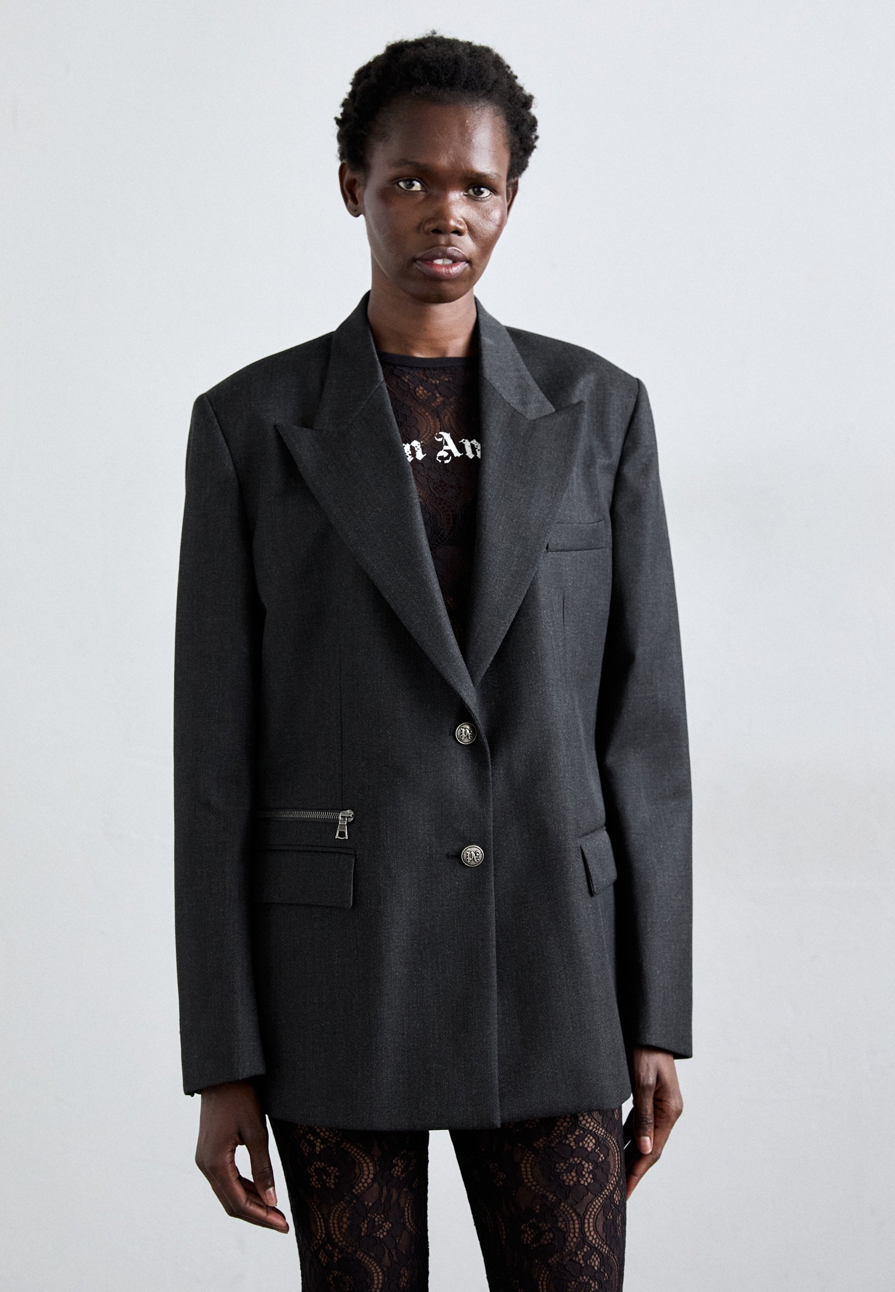Palm Angels URBAN TAILORING - Blazer - anthracite/noir
