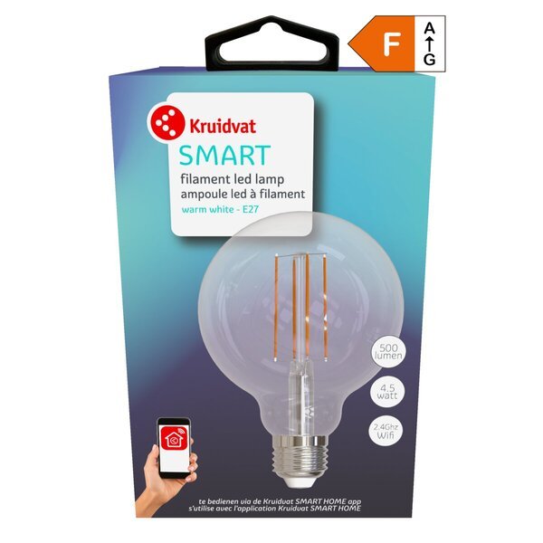 „Kruidvat Smart E27“ 500 lm LED lemputė su kaitrinėmis gijomis