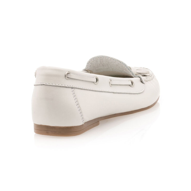 Mocassins / chaussures bateau Femme Blanc