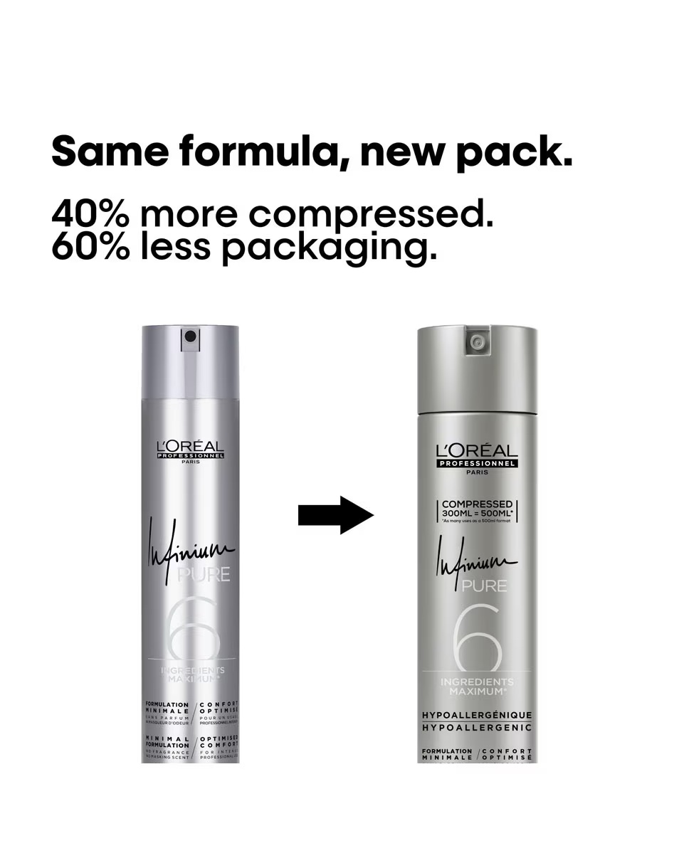 L'OREAL PROFESSIONNEL L'Oréal Professionnel Infinium Pure Soft Υποαλλεργικό σπρέι μαλλιών με ελαφρύ κράτημα