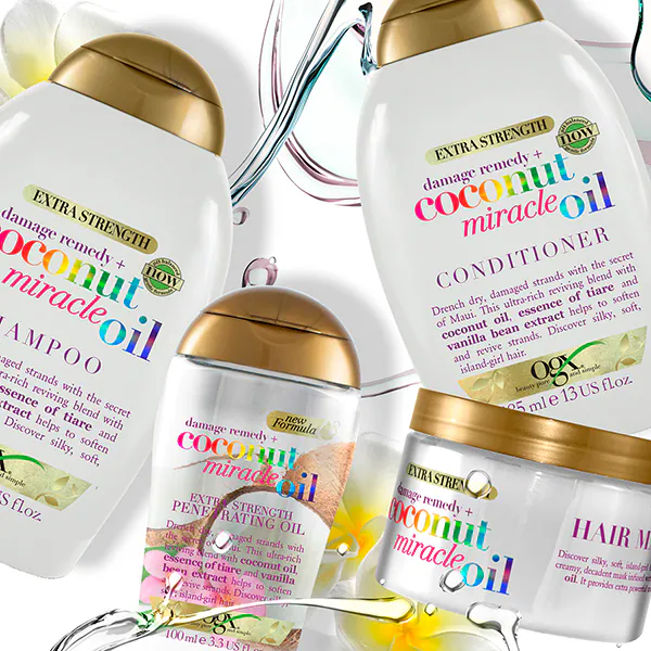 Șampon OGX Damage Remedy+ cu ulei de cocos miraculos, 385 ml