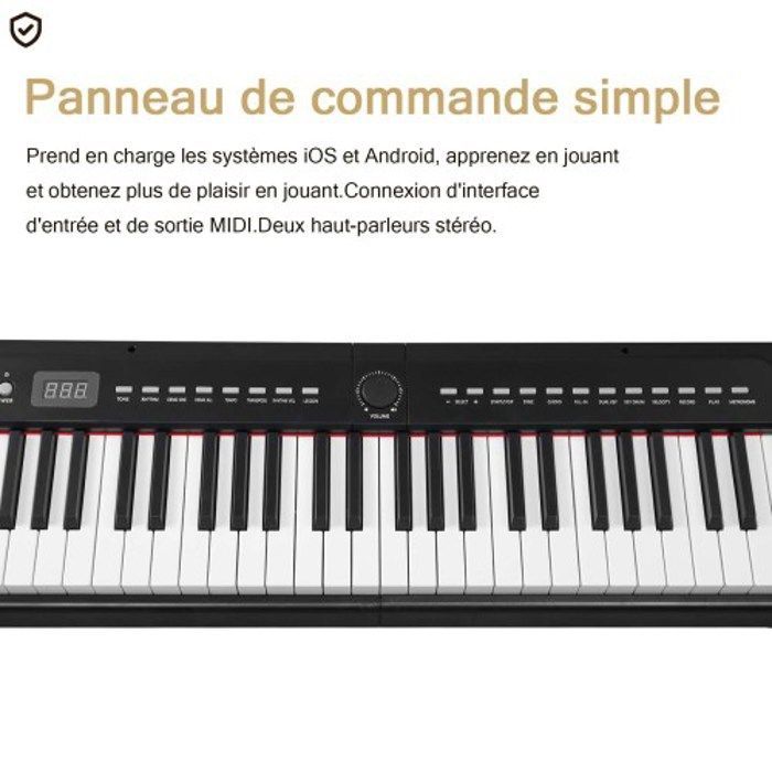 PIANO PACK - Tastiera a 88 tasti con MIDI, Bluetooth e cuffie, per studenti e musicisti di tutti i livelli