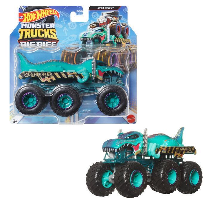 Auto - Hot Wheels - Monstertrucks - Assortiment 1/64 - Meerkleurig - 6 wielen