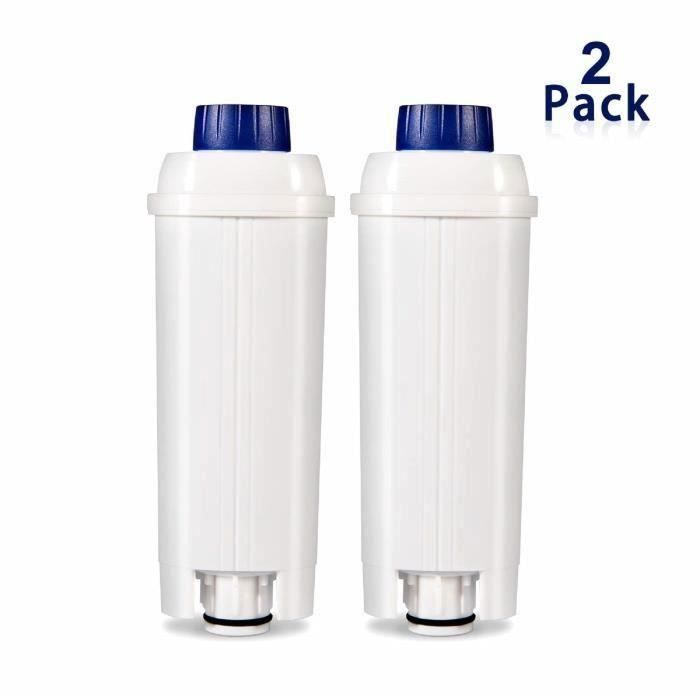 Set di 2 filtri acqua per macchine da caffè De'Longhi de'Longhi dlsc002 Compatibile con De'Longhi ECAM, Esam ETAM, BCO, EC