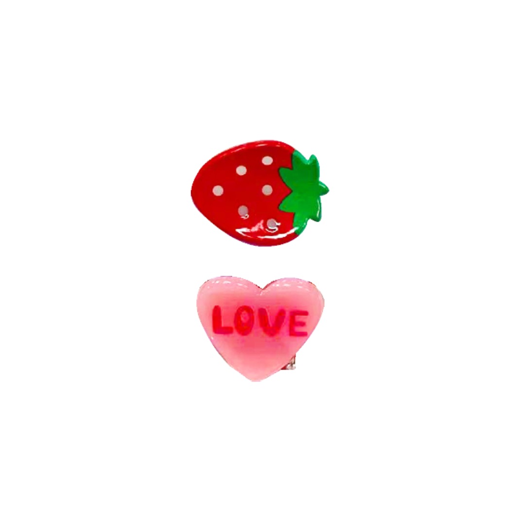 Láthatatlan hajcsat Clipstar KIDS Frutti Strawberry - 1 darab