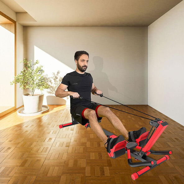 AB Rowing Multifunctional Training Device with Bands