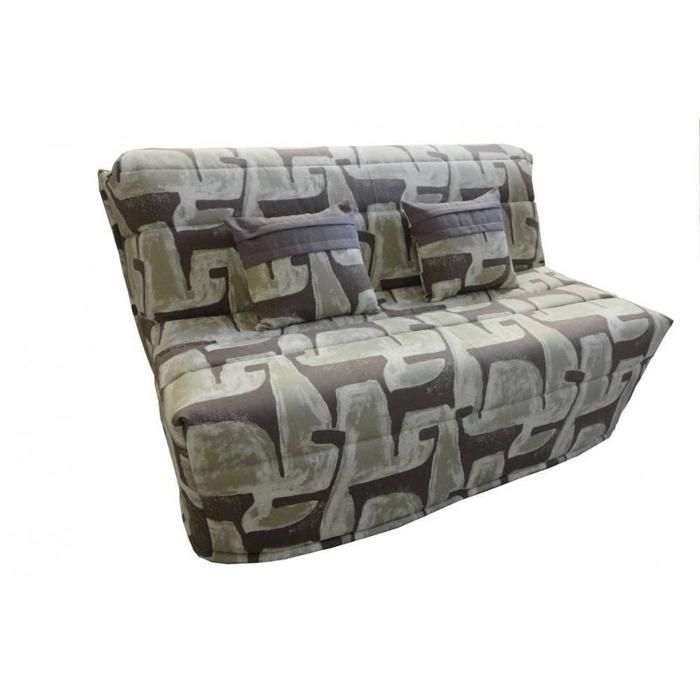 Sofá-cama conversível AXEL na cor taupe, 160*200cm, colchão de conforto BULTEX