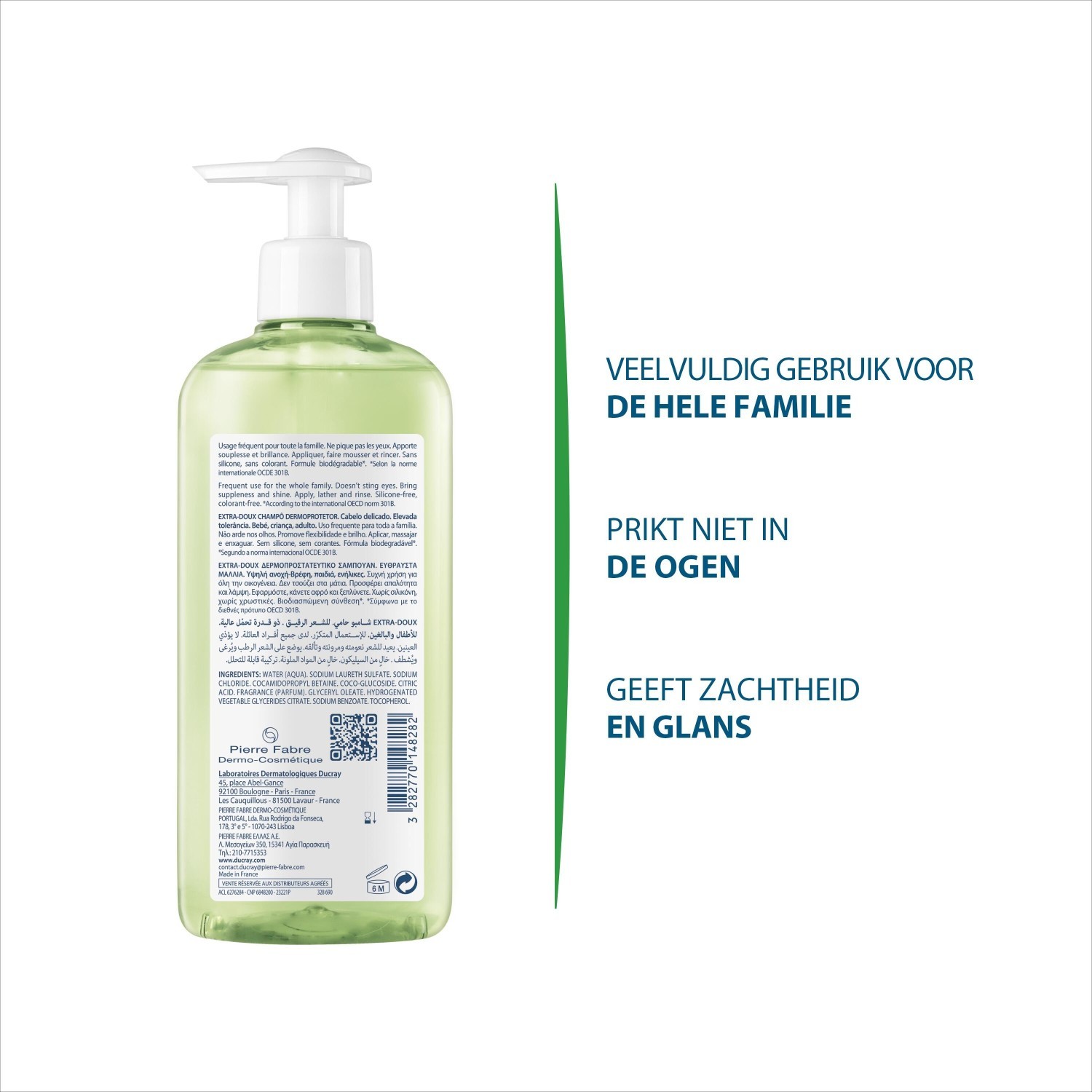 Ducray ekstra nežen šampon za lase - 100 ml