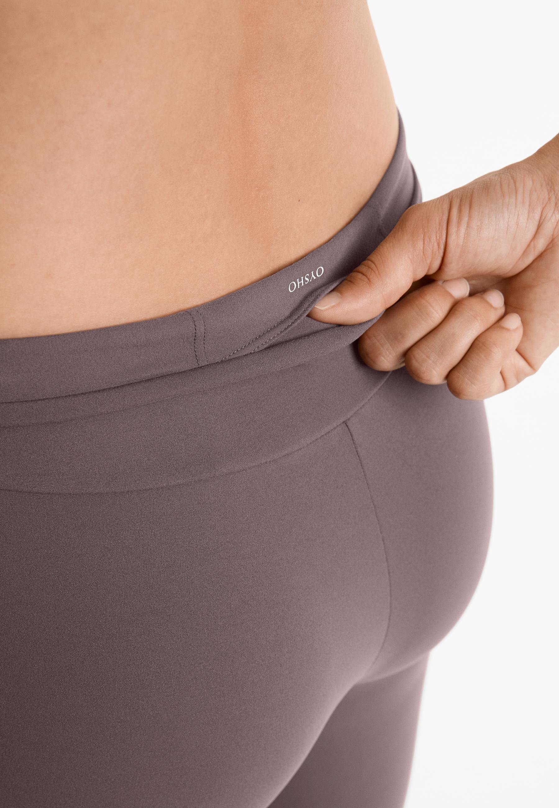 OYSHO COMFORTLUX HIGH-RISE ENKELLENGTE - Leggings - gemêleerd lichtbruin