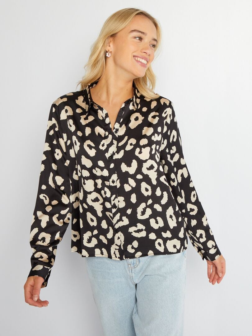 Camisa suave con estampado 'JDY' - leopardo