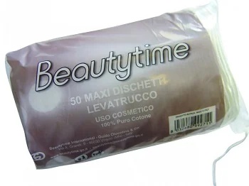 BEAUTYTIME Beautytime Maxi bombažne blazinice za odstranjevanje ličil 50 kosov