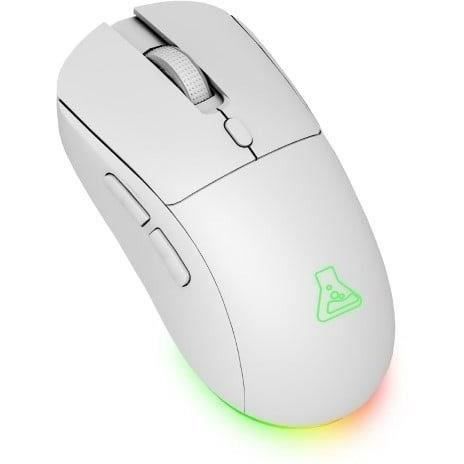 Kit gamer sem fio - THE G-LAB - TUNGSTÊNIO EX W COMBO - Teclado + mouse - 32 macros configuráveis - BRANCO