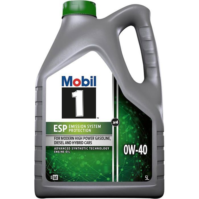 Huile Moteur Mobil 1 ESP X4 0W-40, 5L - Performance et Protection