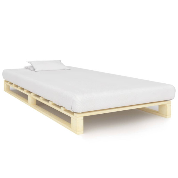 Łóżko Drewniane Rama Łóżka Sofa Brązowe Do Sypialni Pokoju 100 x 200 cm