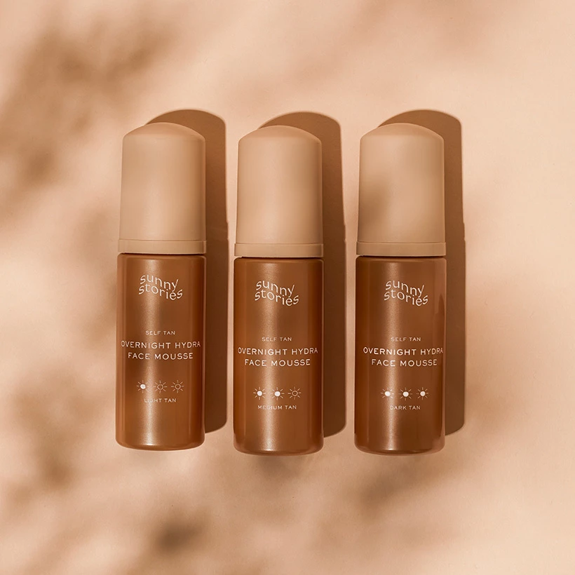 Samoopalacz na noc Hydra Face Mousse Light Tan 50 ml - Sunny Stories