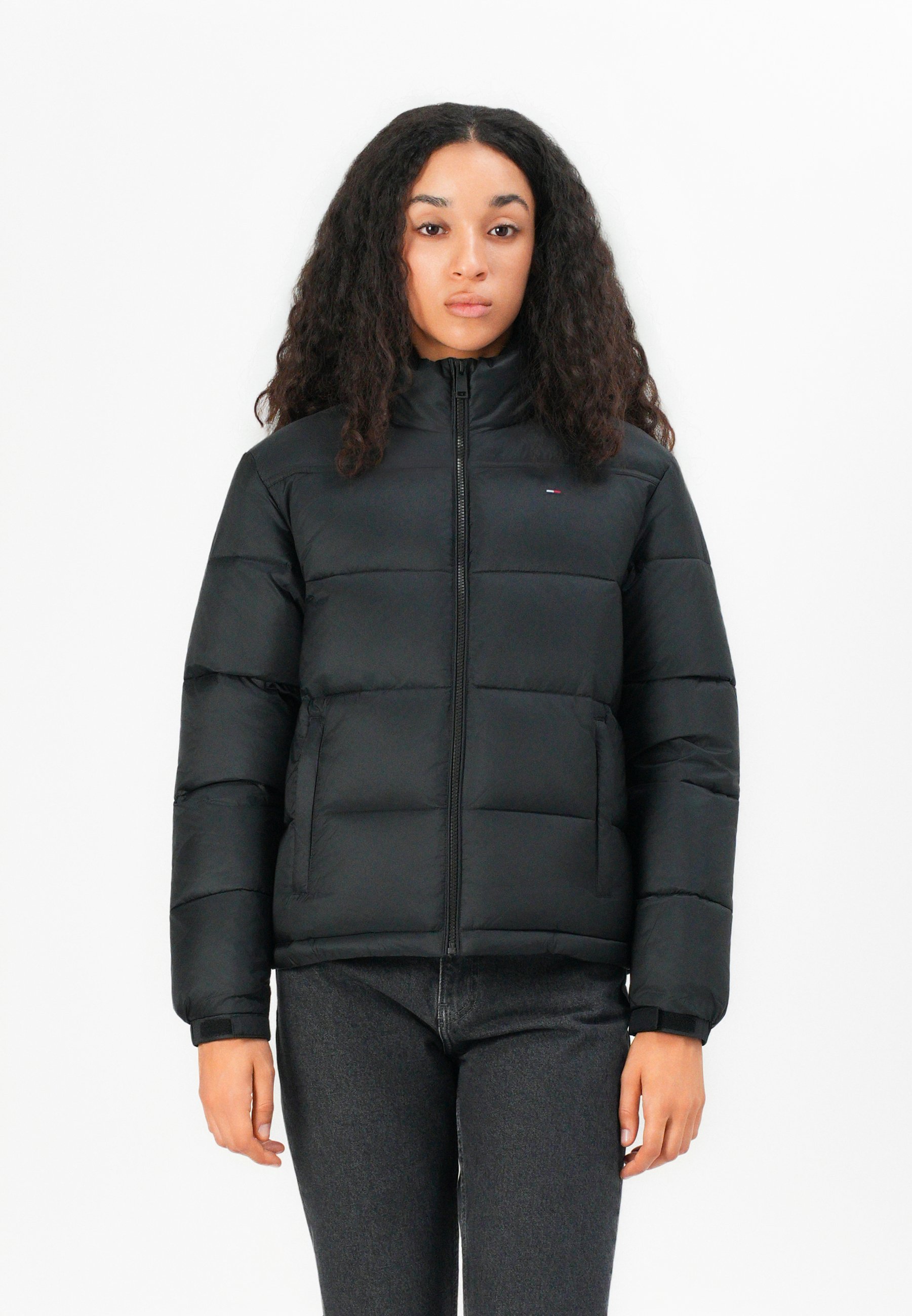 Tommy Jeans HOOD PUFFER - Winterjas - zwart