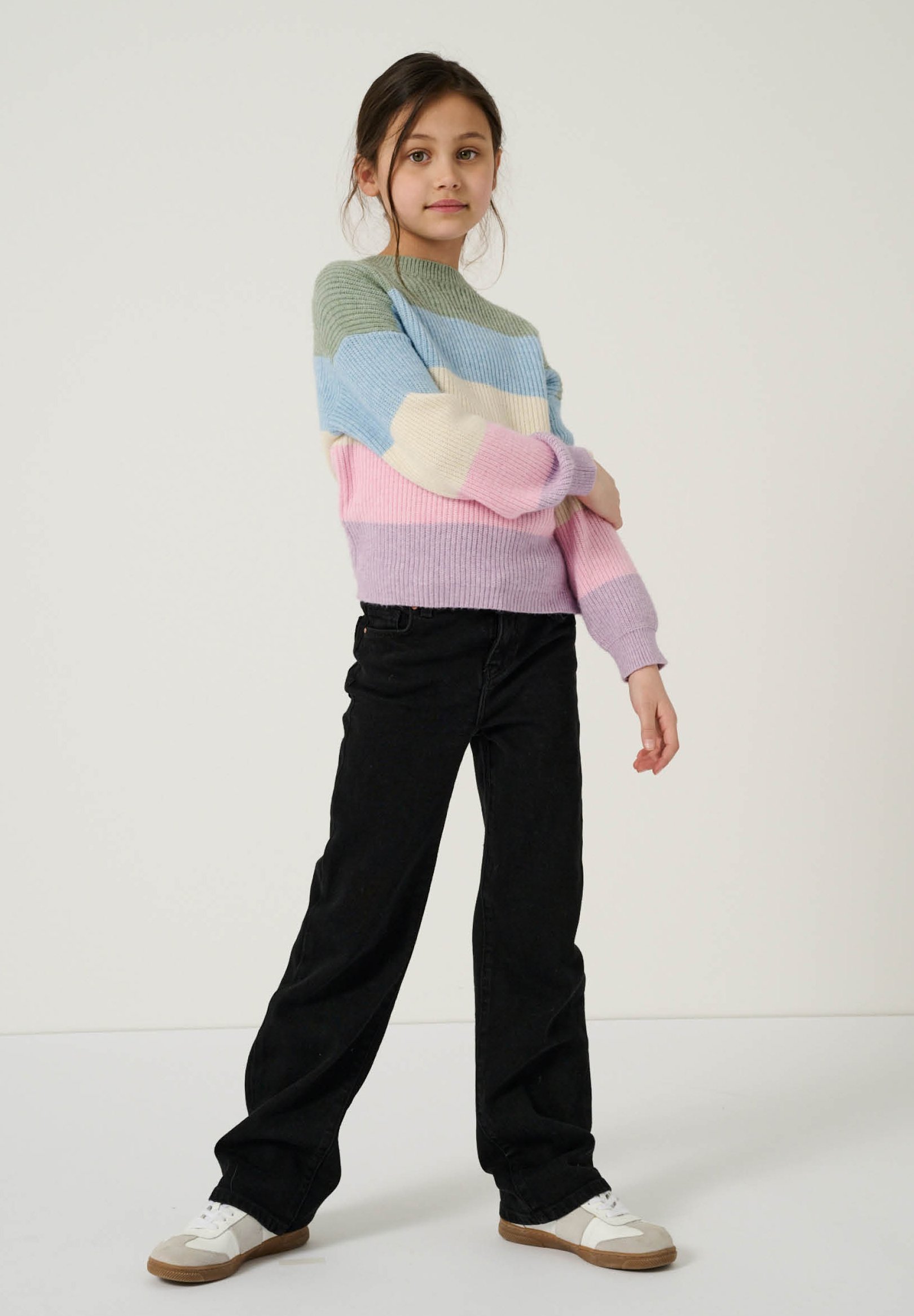 ONLY GIRLS KOGJUICY - Straight Leg Jeans - Schwarz