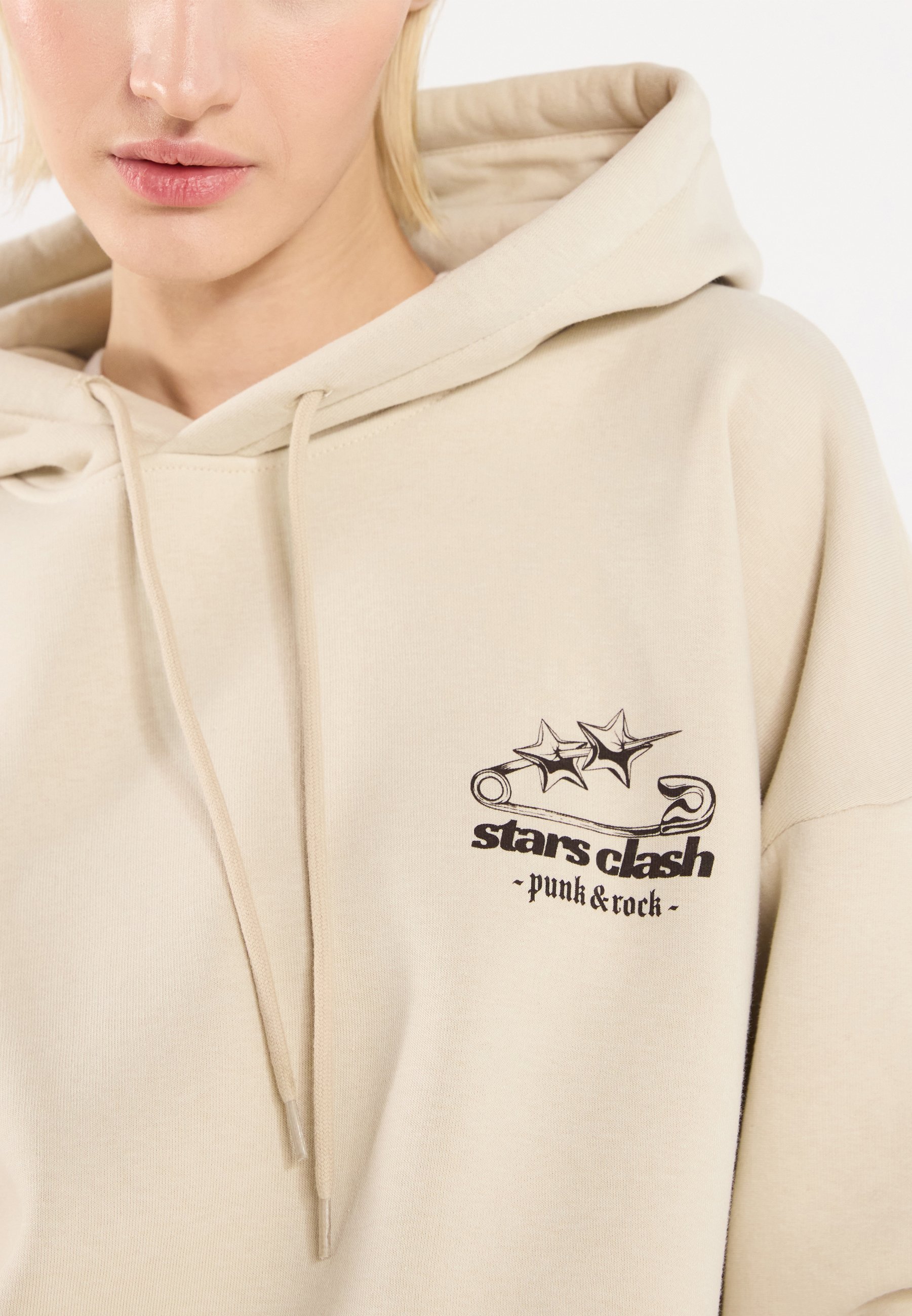 YOURTURN UNISEX - Hoodie - havermout
