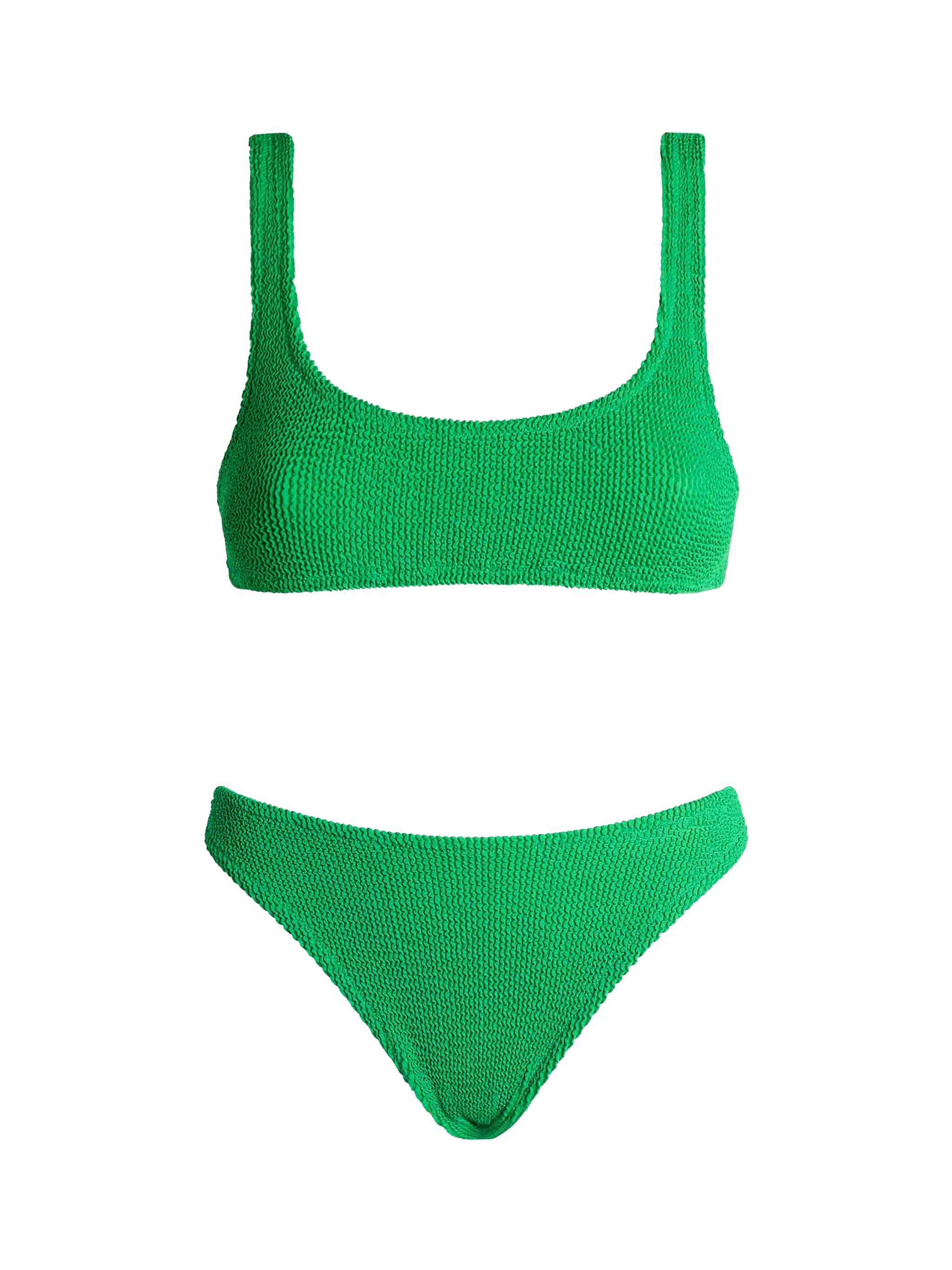 Naima Elise Klassieke Groene Bikini met Kreukelpatroon voor Dames