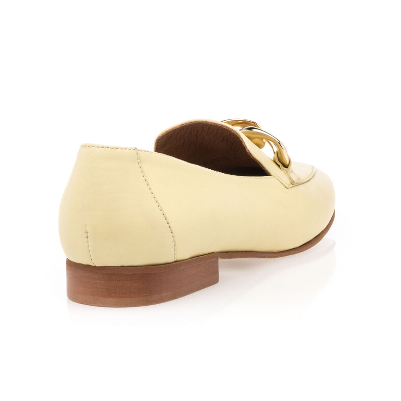 Mocasines/zapatos náuticos amarillos para mujer