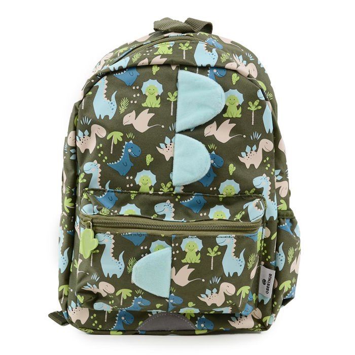 Rugzak - OBERTHUR - Dinosaurussen - Khaki - 22x12x30 cm - Kinderen - Trendy