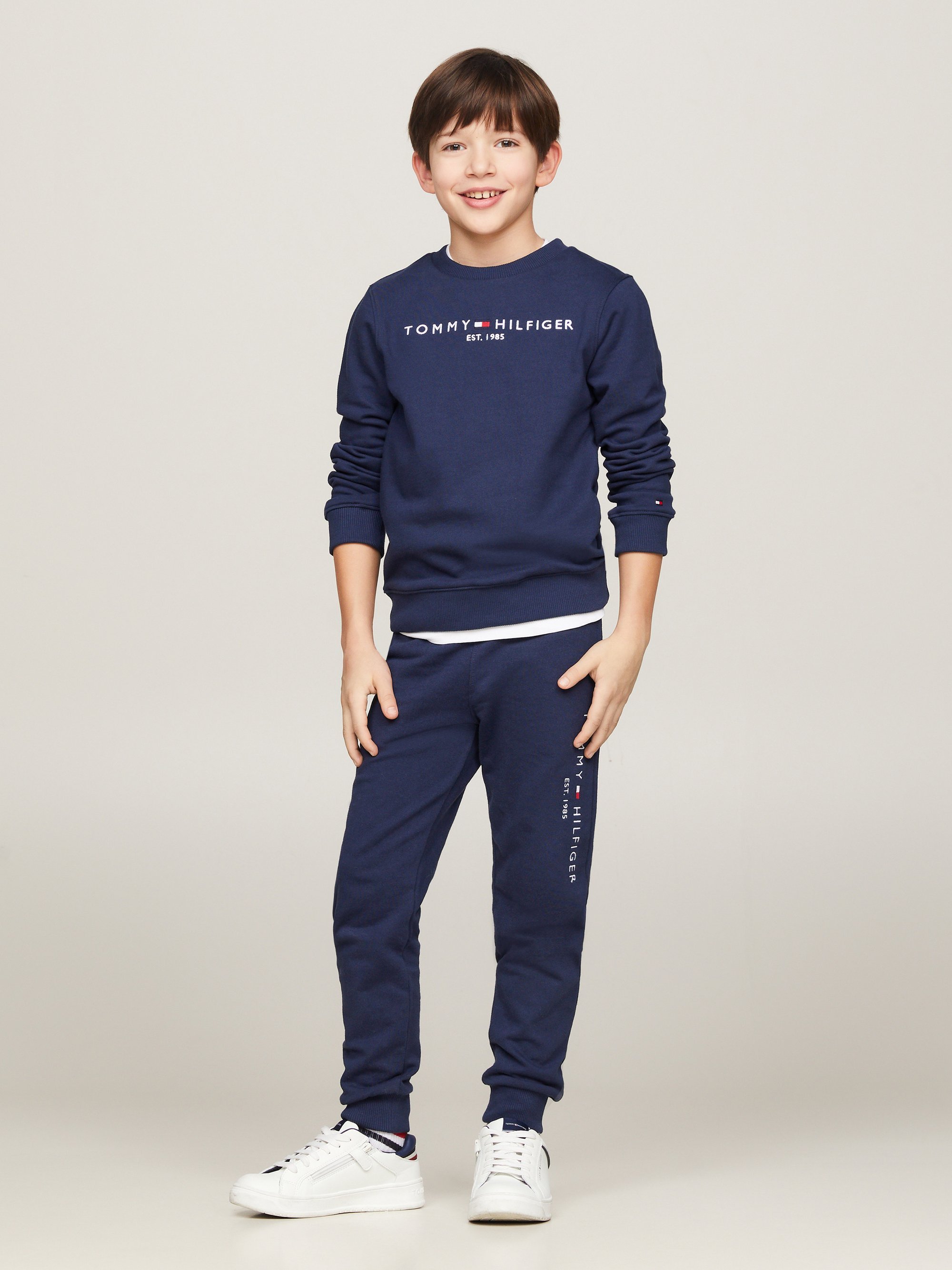 Felpa Tommy Hilfiger ESSENTIAL UNISEX - colore blu crepuscolo