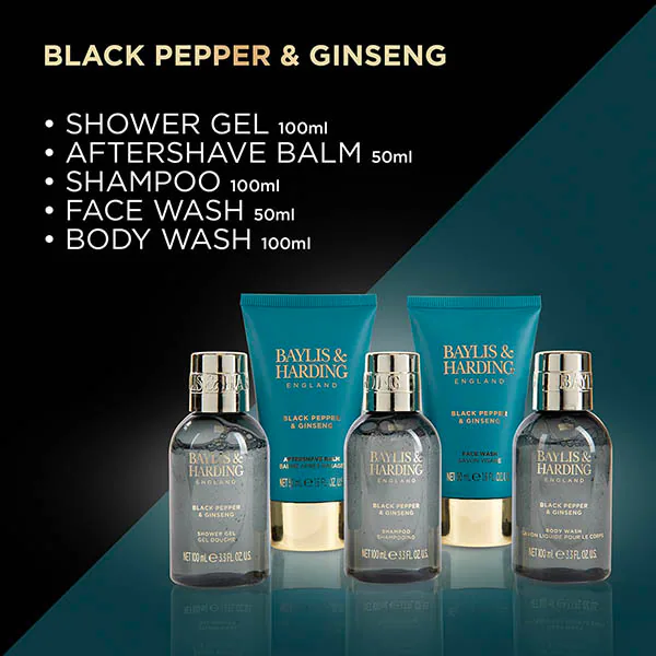 Baylis & Harding Set de 5 bucăți pentru el cu piper negru și ginseng