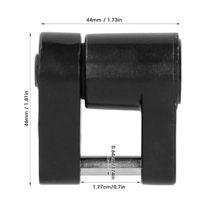 Candado para acoplador de enganche de remolque - SHIPENOPHY - SHI - Aleación de zinc - Antirrobo - Orificio de 1/4 de pulgada