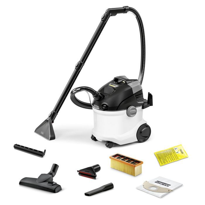 Limpiadora de alfombras Karcher SE 5 - Potencia de 1000 W - Capacidad de 2 x 4 L