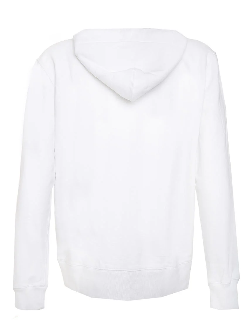 Witte herensweatshirt van Bombardino met borduurwerk op de voorkant.