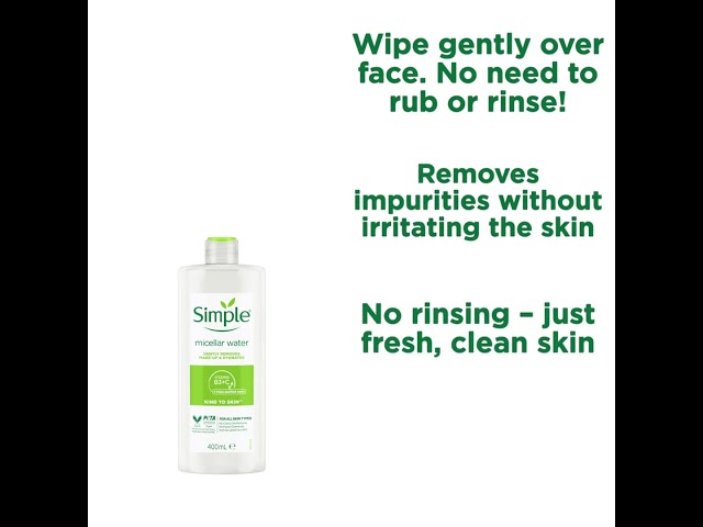 Acqua micellare detergente Simple Kind to Skin 400ml