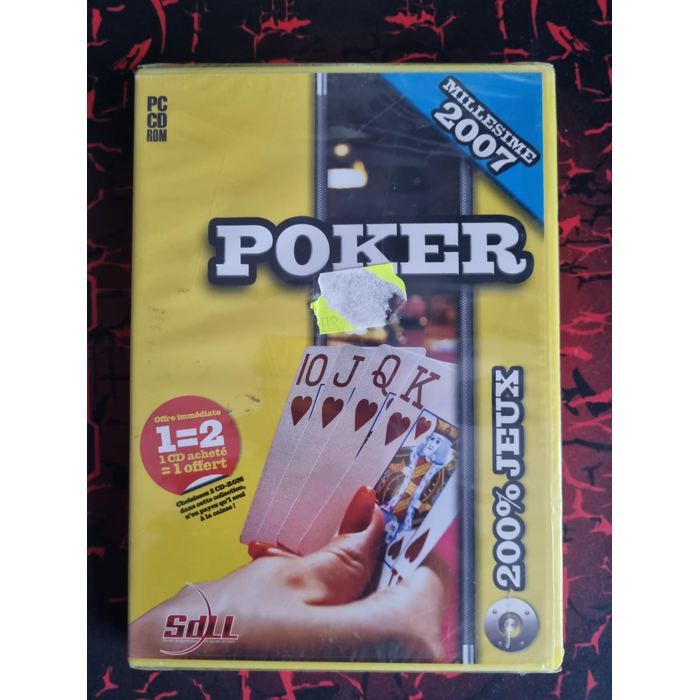 Jeu PC – Poker Millésime 2007 – Simulation de Poker – PC CD-ROM – Français