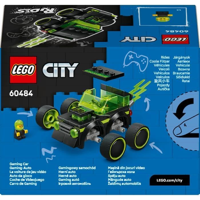 LEGO City 60484 Véhicules - La Voiture de Course de Jeu Vidéo - Jouet 5 ans - Idée Cadeau