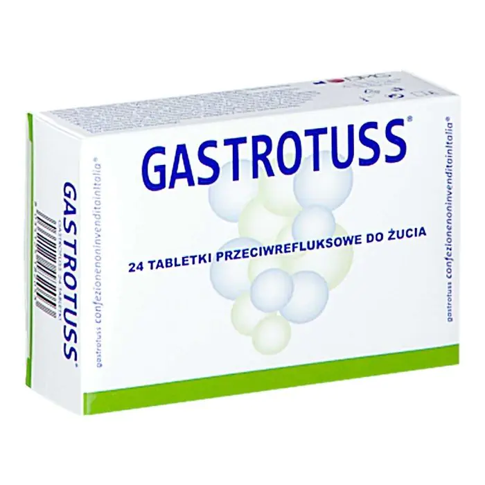 Gastrotuss, Łagodzenie objawów refluksu żołądkowo-przełykowego, Tabletki Do Żucia