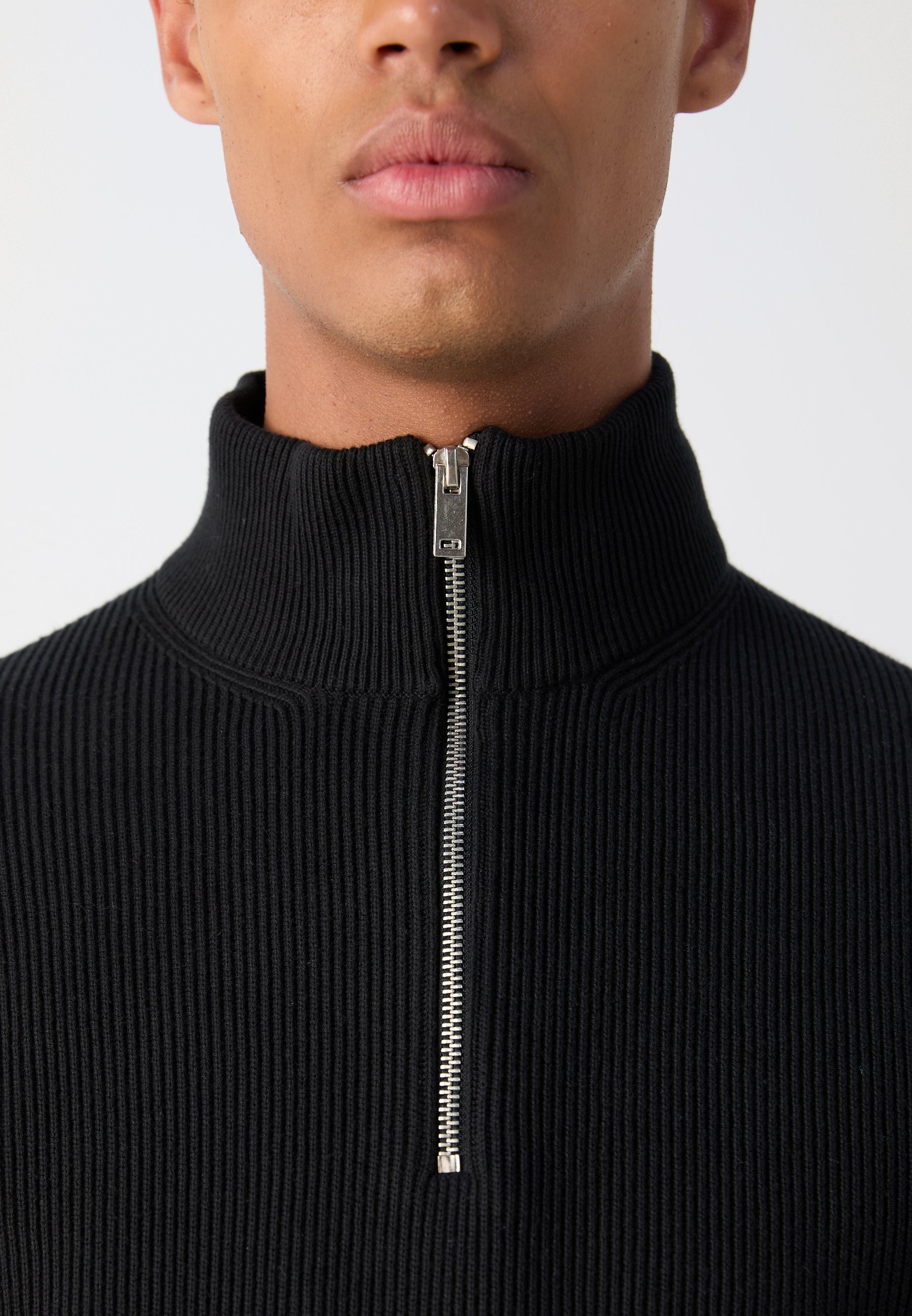Lindbergh HALF ZIP - Svetr - black
