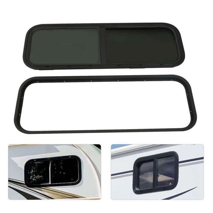Ventana lateral corredera horizontal para autocaravana, caravana o furgoneta camper.