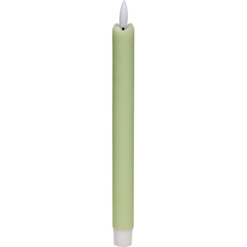 Vie Selected Crown-lys 2-pakning 24 cm LED-timer grønn