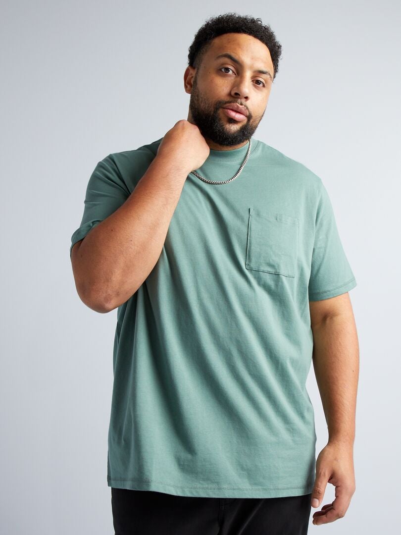 Effen jersey T-shirt - GROEN
