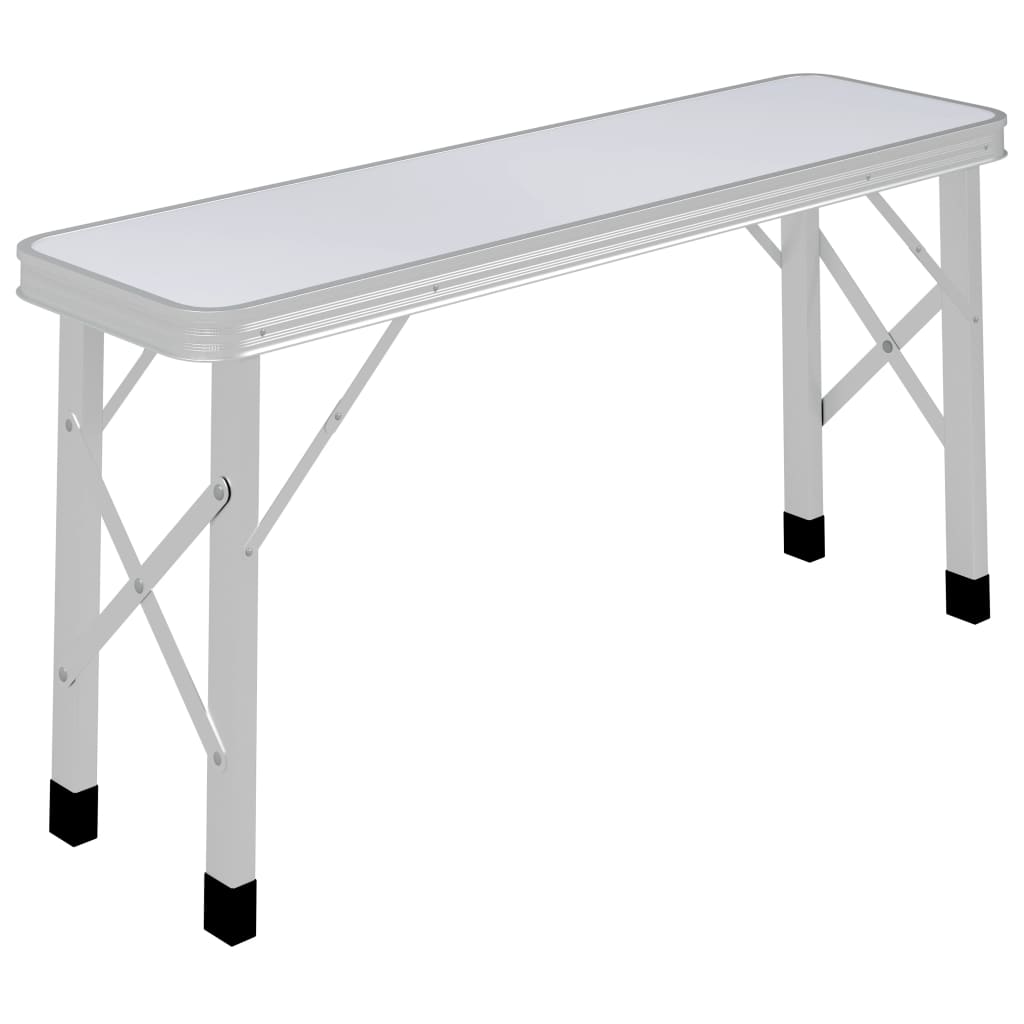 Mesa De Camping Vidaxl Plegable Con 2 Bancos
