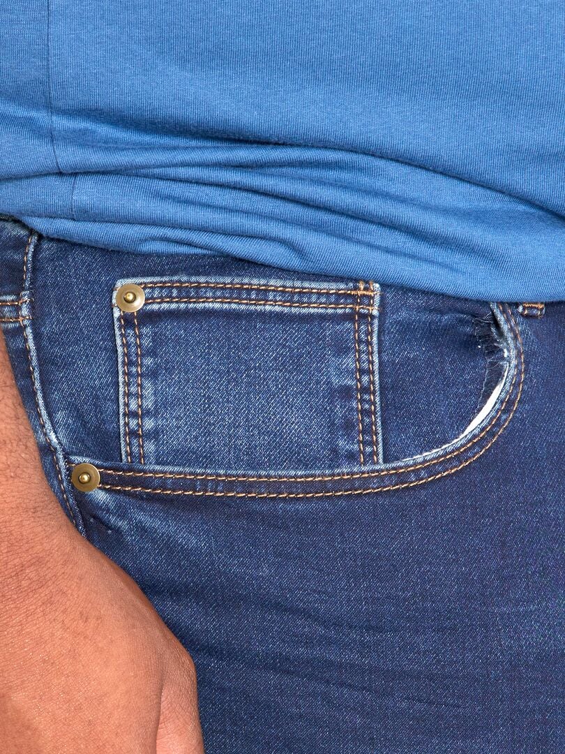 Calça jeans slim stretch - AZUL