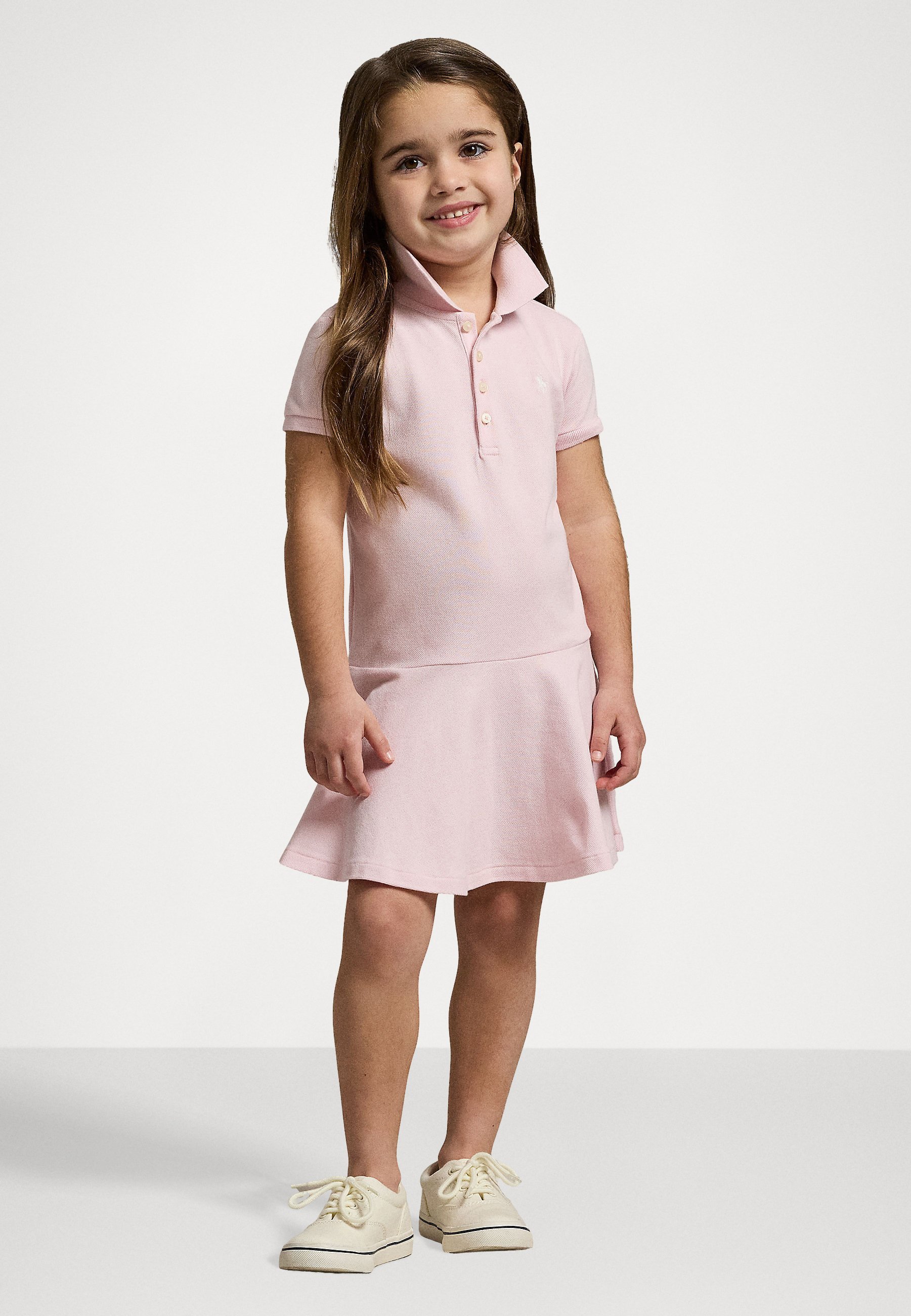POLO DRESS - Vapaa-ajan mekko - light pink/valkoinenPolo Ralph Lauren