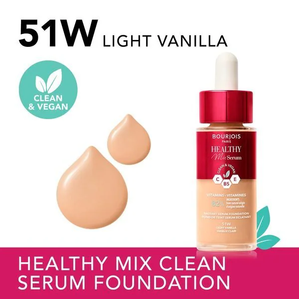 Bourjois, Base Sérum Healthy Mix, 51W Baunilha Clara