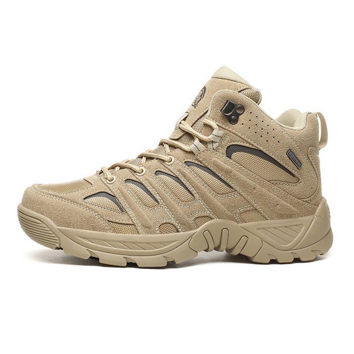 Scarpe da trekking antiscivolo traspiranti da uomo, ideali per passeggiate all'aperto - Beige