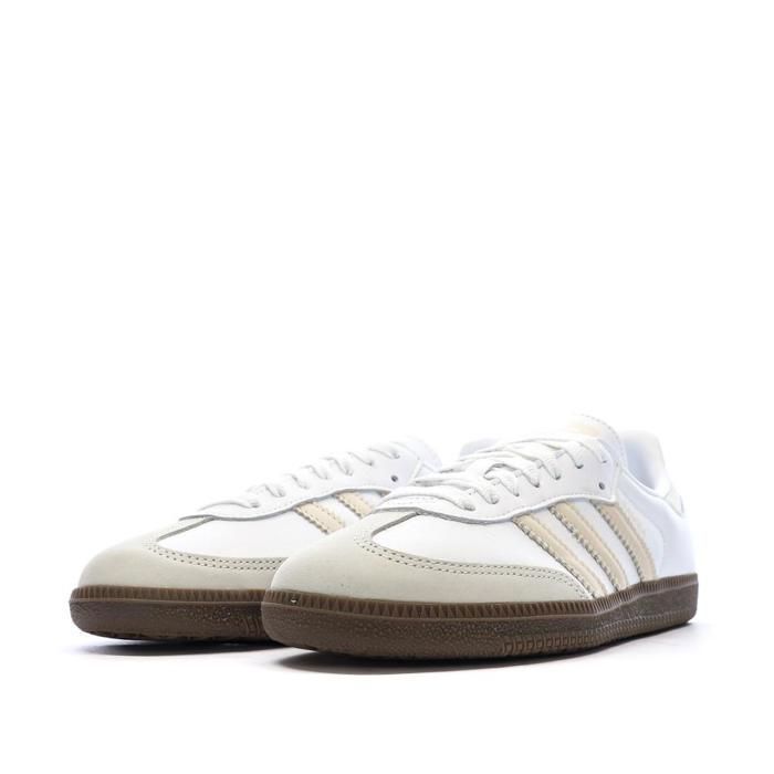 Samba Baskets Blanches/Beige Femme Adidas