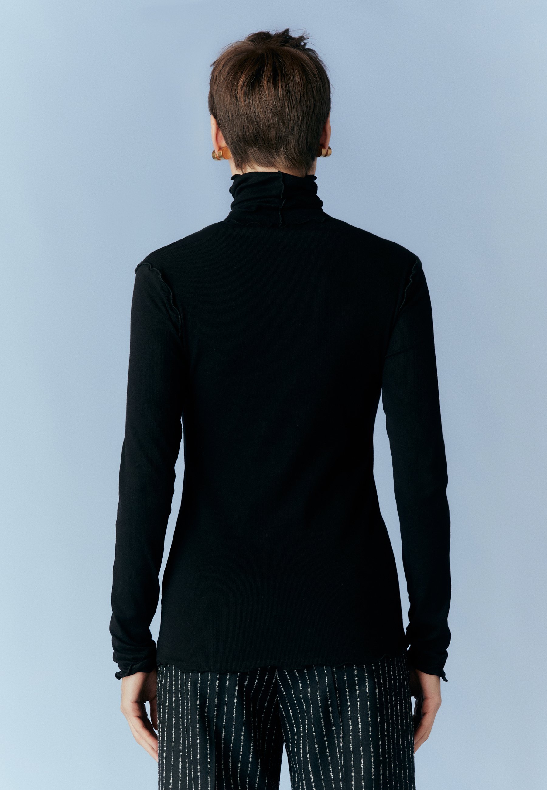 Rodebjer CISNE - T-shirt à manches longues - black