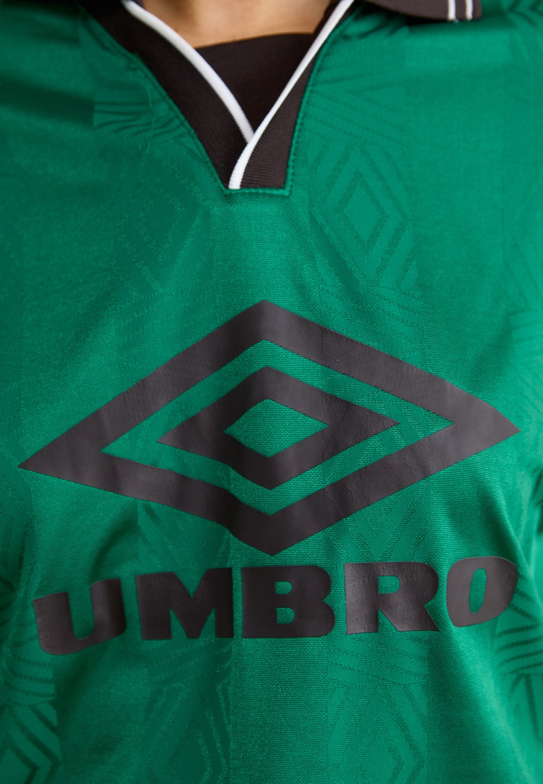 Polo Umbro BOXY FOOTBALL UNISEX - giacca verde/ganache/bianco brillante
