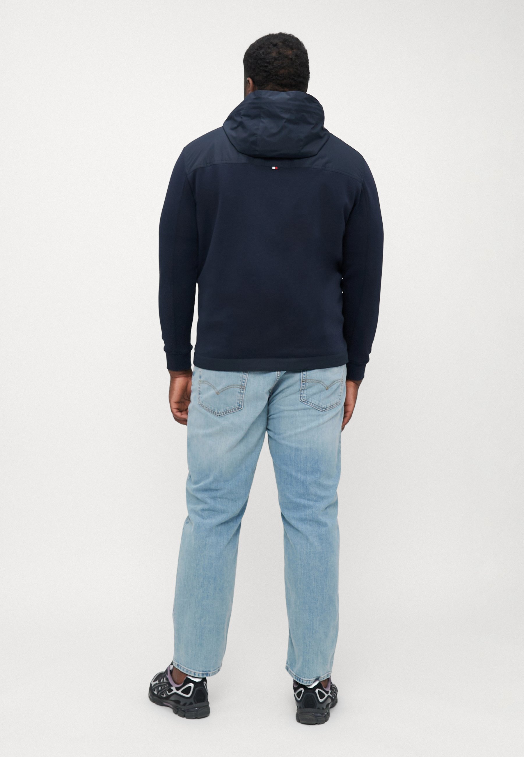 Tommy Hilfiger MIX MEDIA HARRINGTON - Moletom com zíper - céu do deserto