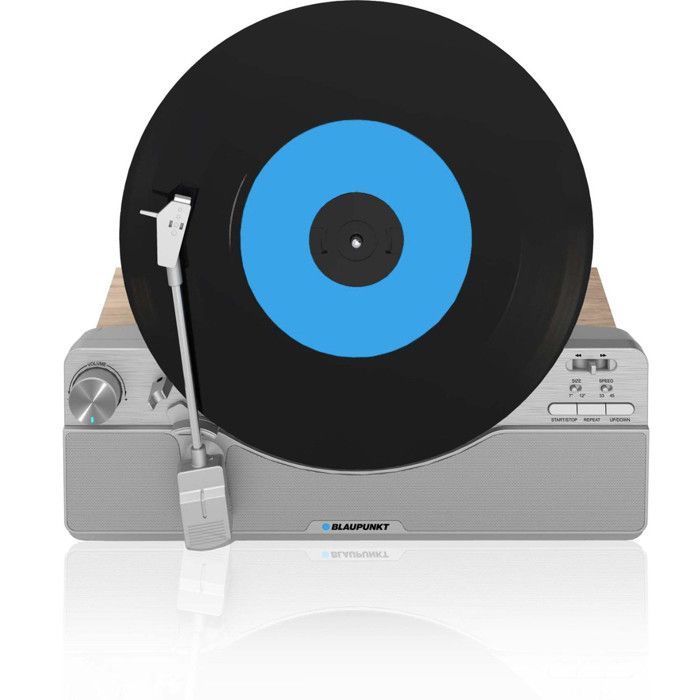 Toca-discos vertical Blaupunkt VT100SL prateado, 2x5W, Bluetooth, prateado